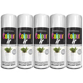 5X Paint Factory Brilliant White Gloss Spray Paint 400ml Spray Paint